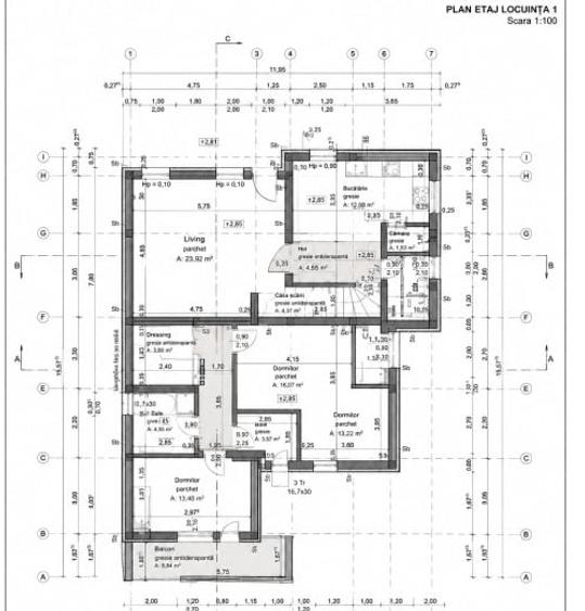 Duplex cu 4 camere cu Canalizare în Cetate