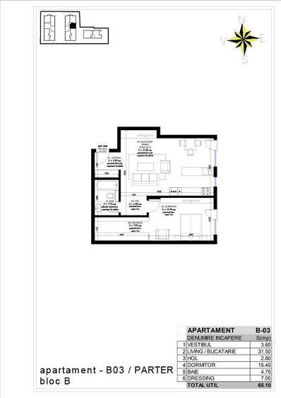 APARTAMENT DE VANZARE CU 2 CAMERE- PIPERA , ZONA IANCU NICOLAE - 8