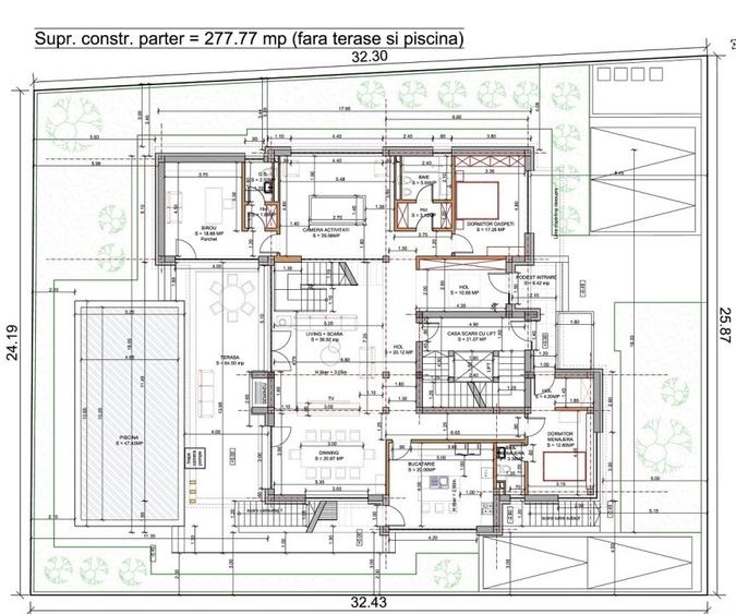 Baneasa, Iancu Nicolae, vanzare vila S+P+2E, teren 809 mp, 965 mp construiti, - 9