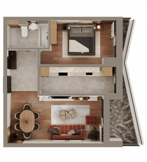 Apartament 2 camere,Complex Rezidential ,zona Dacia - 2