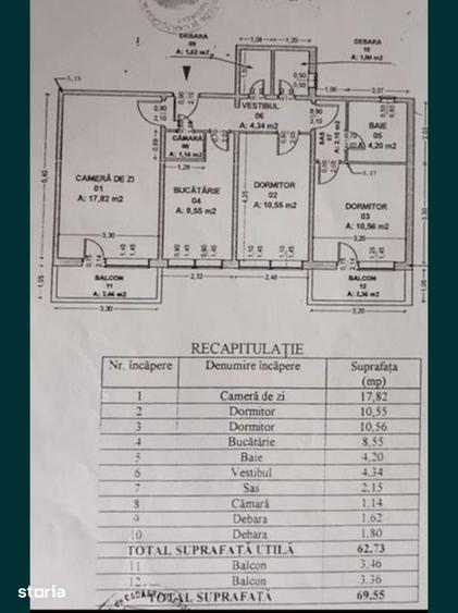 Apartament decomandat 3 camere de vanzare MilitariGorjului 70 mp - 4