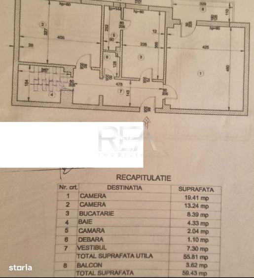 2 camere Vitan decomandat,centrala,inst. schimb.,et. 4,an 1993,59 mp - 1