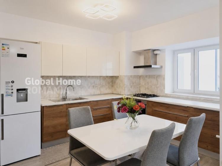Apartament cu 3 camere decomandat, mobilat în Herăstrău