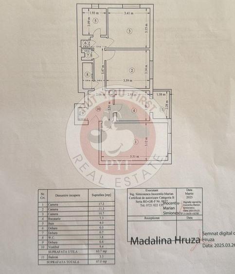 Piata Rahova | 3 camere | Decomandat | 67mp | B12886 - 6