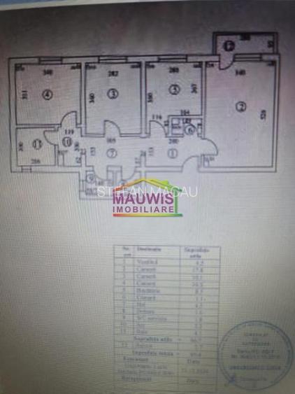 2 min metrou Cf.1 decomandat 2 gr sanitare etaj intermediar bloc 1982