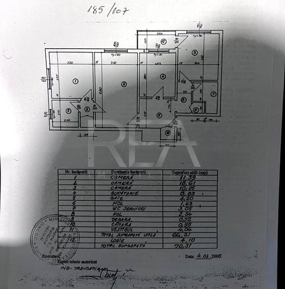 Apartament cu 3 camere semidecomandat, mobilat în Gorjului
