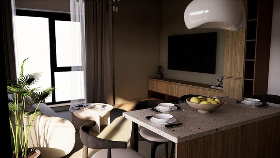 3 camere spatios ,ideal pentru familie ,bucatarie americana - 1