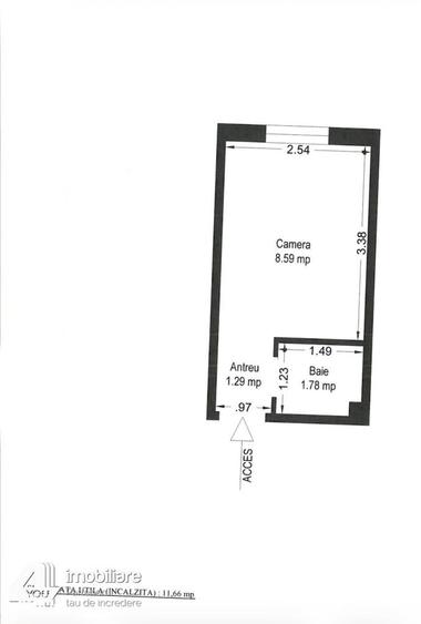 Garsoniera confort 3,Vlaicu-Fortuna bloc A, et.1/4,cu chirias 120 euro - 3
