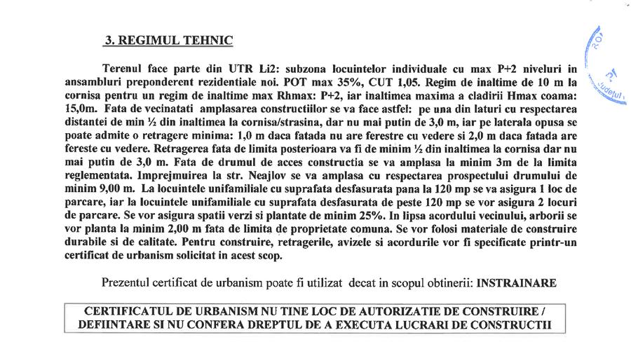 Islaz - Branesti - teren 1374mp - canalizare - gaze - curent - asfalt - 3