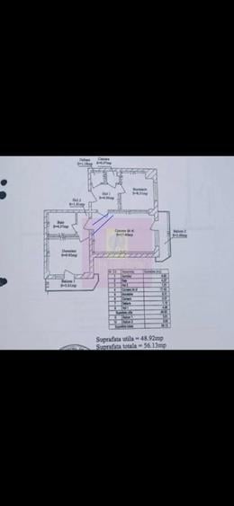 Apartament cu 2 camere semidecomandat în Uverturii