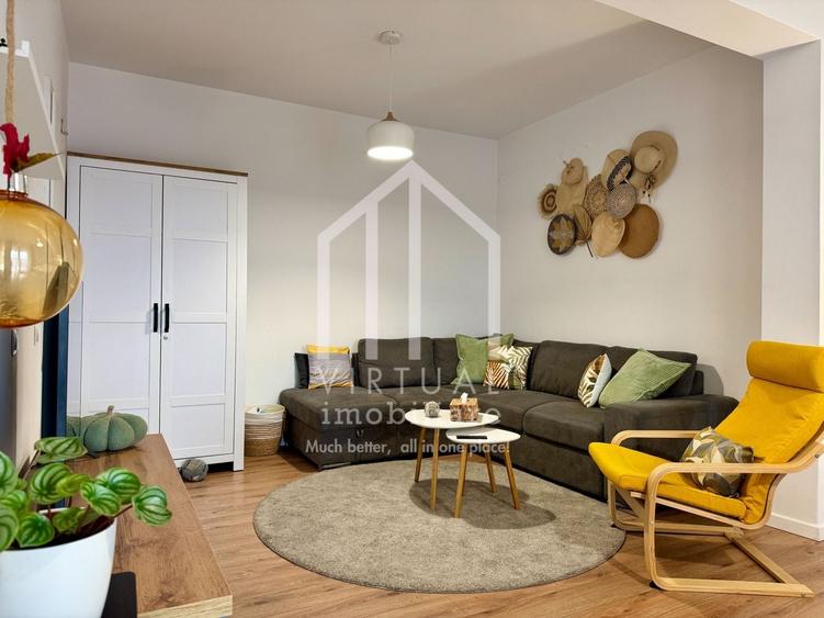 Apartament cu 2 camere decomandat, mobilat în Piața Cluj