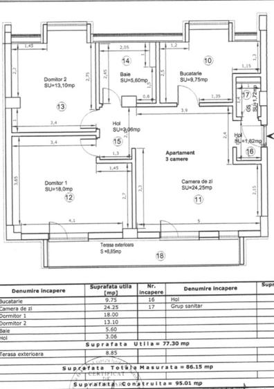 Apartament cu 3 camere semidecomandat, mobilat în Doamna Ghica