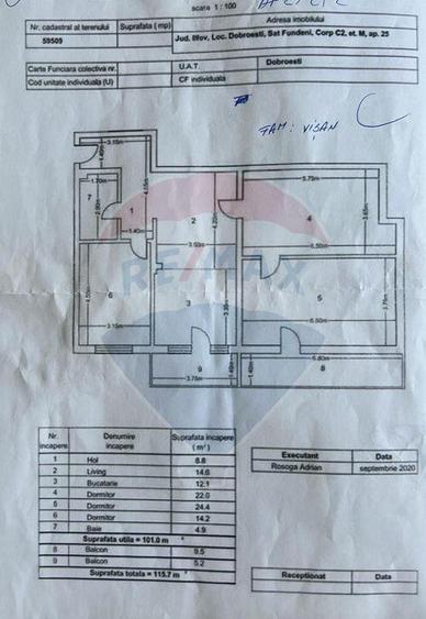 Apartament 4 camere 115.7 mp cu terasa , loc parcare si b... - 5