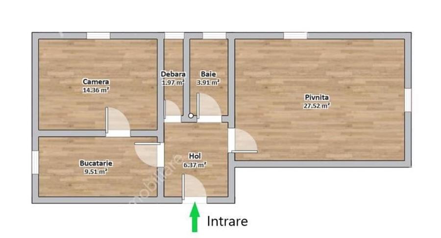 Apartament cu 2 camere la casa in zona centrala din Sibiu - 7