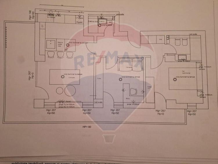 Apartament nou de 3 camere Nemobilat de inchiriat in zona Aviatiei - 8