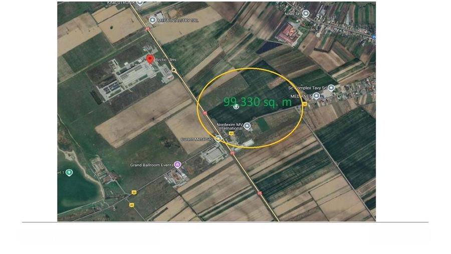 Teren industrial de vanzare 9.9 ha Targoviste -langa Arctic / Beko - 1