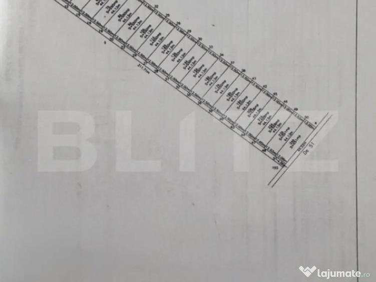 Teren intravilan, 550 mp, front 12.5m, Ghercesti zona Aeropo - 1