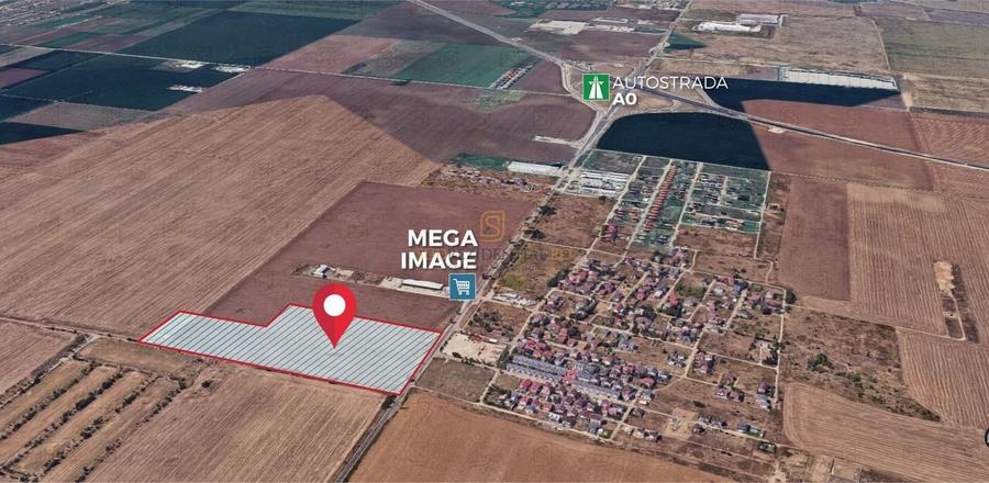 Lot de teren de vanzare, 14.748 mp cu deschidere de 35 ml, DN4, Popesti-Leordeni - 2