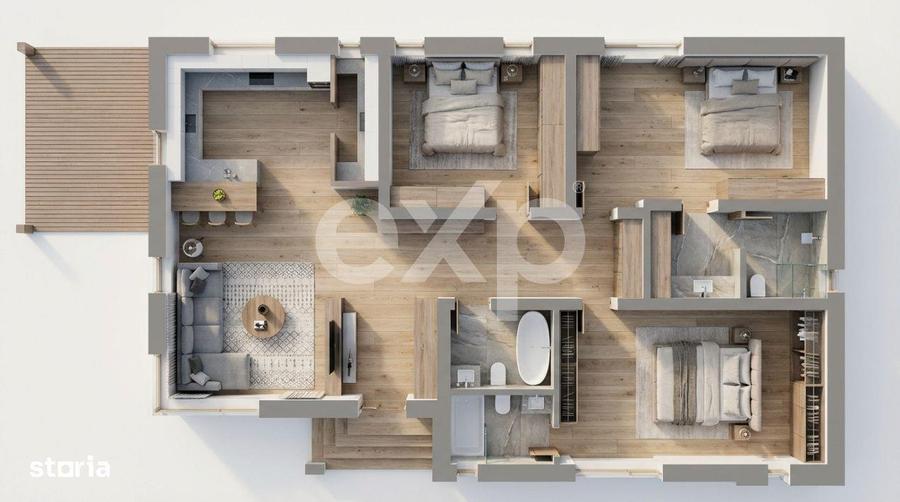 Casa individuala 4 camere langa PADUREA Trivale | Teren 540 mp | TVA i - 6