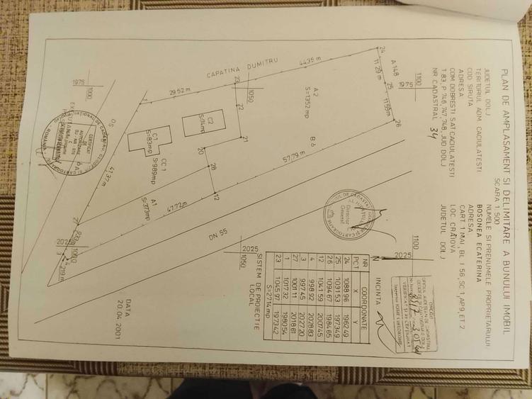 Teren intravilan Dobresti deschidere 41 ml, casa+anexa, drum principal - 2