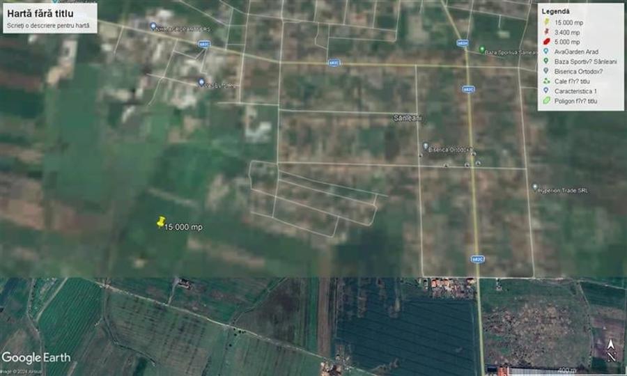 Teren extravilan zona cimitir, Sanleani - 1