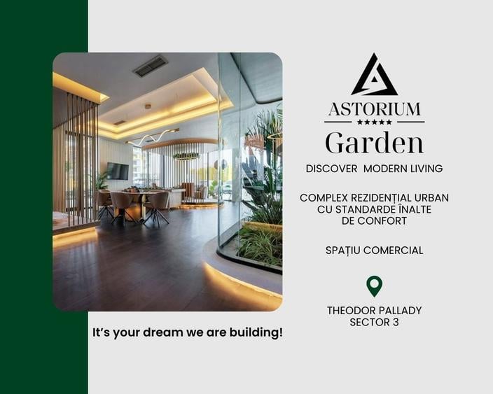 Spațiu Comercial Premium cu Terasă în Astorium Garden | Comision 0% - 20