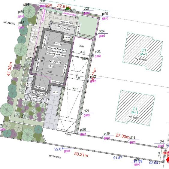 Teren Construcții intravilan de 1064 mp, în Băneasa