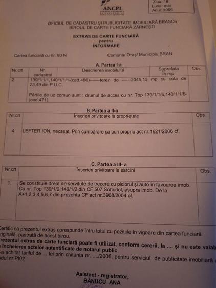 Teren Bran 17 euro pentru platacash!in rate 25euro mp. - 3