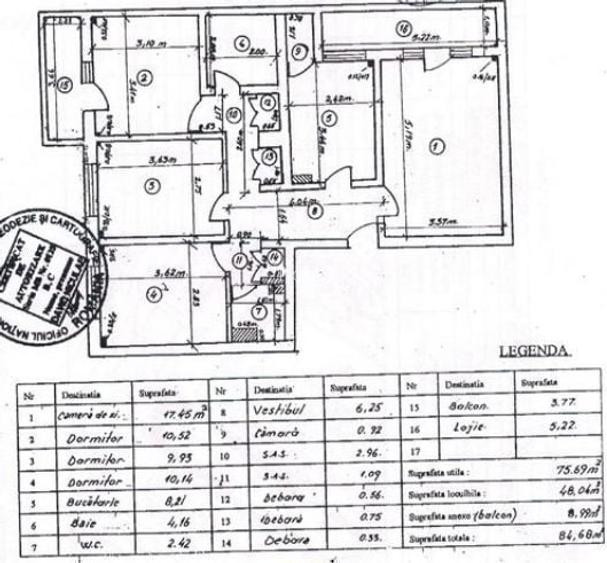 Apartament cu 4 camere decomandat în Crângași Apartament cu 4 camere decomandat în Crângași