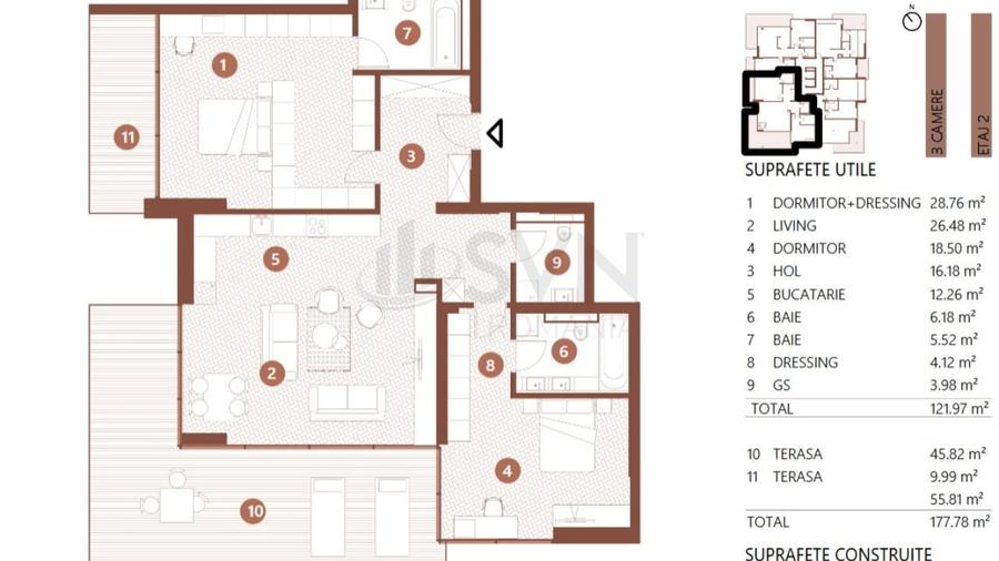 REA1023005 3 camere l vedere Lacul Floreasca l 177mp utili - 10