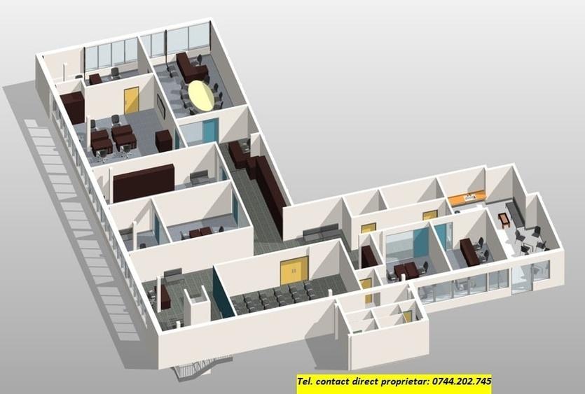 Spatiu de birouri DE INCHIRIAT, 425 mp, Etaj 1, Drumul Taberei 18, sector 6 - 3