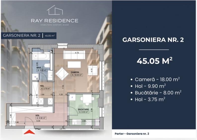 Garsoniera, complex rezidential - 2