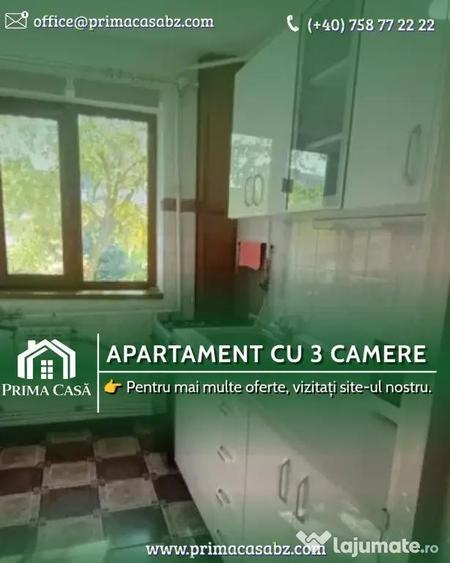 Apartament cu 3 camere ~ zona N. Balcescu ~ etaj 3 ~ confort 1 - 2