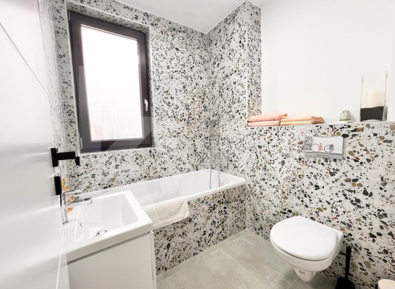 Ap. modern cu 3 cam. complet mobilat si utilat, doua bai+loc de parcare - 15