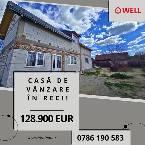 Casă cu 3 camere cu Teren 618 Mp în Reci