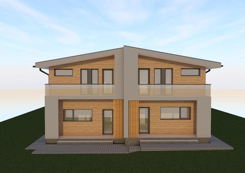 Duplex cu 3 camere cu Canalizare în Exterior Sud