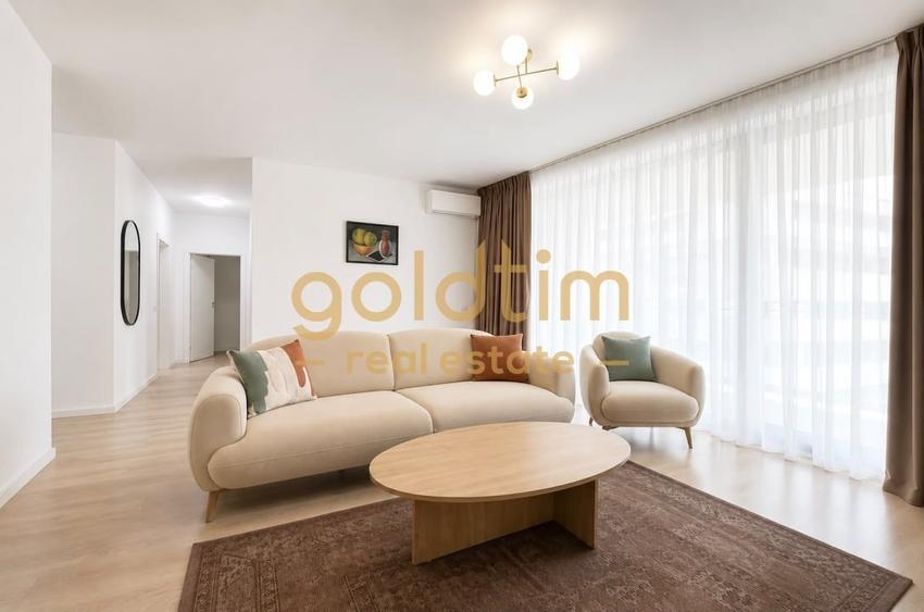 Apartament cu 3 camere semidecomandat, mobilat în Băneasa