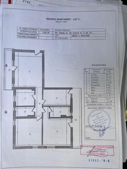 Apartament cu 4 camere decomandat, mobilat în Băneasa