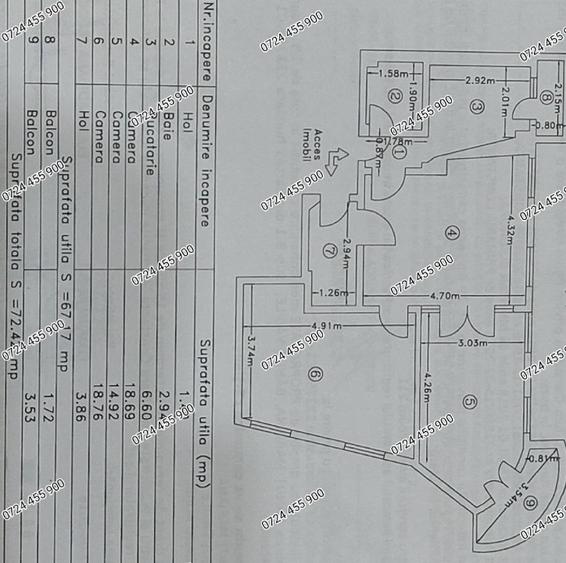 Vand apartament 3 camere ultracentral in Constanta ! - 3