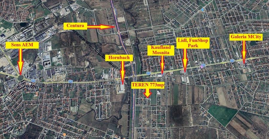 773mp | Teren Mosnita, spate Kaufland | Toate utilitatile - 7