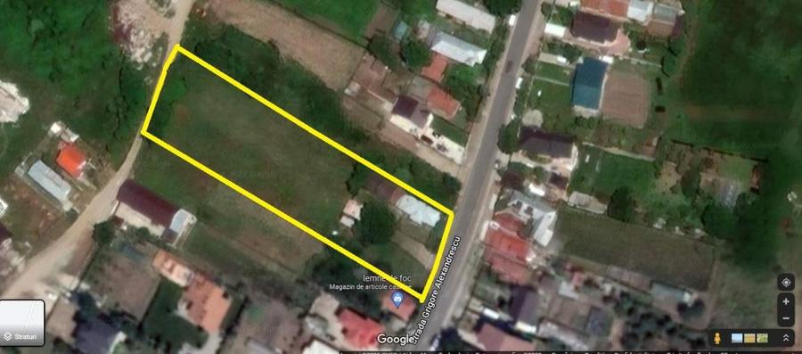 Teren intravilan  3447 mp, cu casa modesta, Desch. 30 m, str. Gr. Alexandrescu - 4