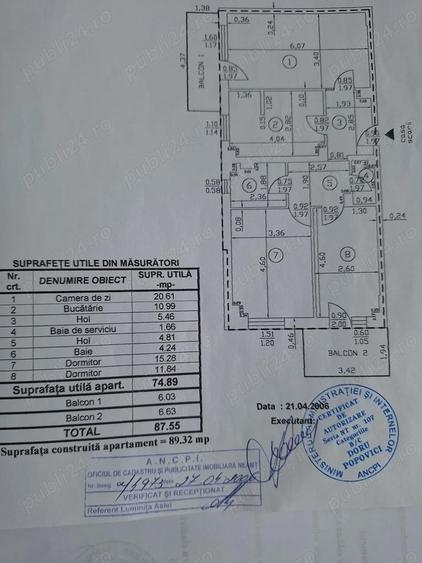 PROPRIETAR Ap 3 cam,2 bai, 2 balcoane,an1990, pod si boxa foarte spatioase+loc parcare, ZONA 1 MAI - 6