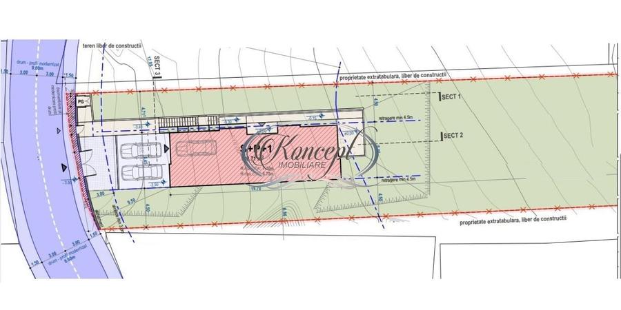 Teren cu proiect autorizat in Faget - 1