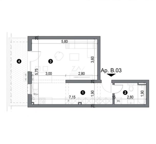 Gradina proprie 34 mp. Finisaje superioare. Loc de parcare. - 5