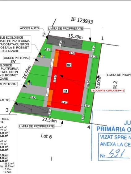 Casă cu 3 camere în Central