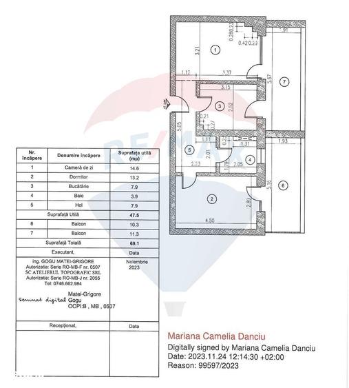 Apartament cu 2 camere în Central
