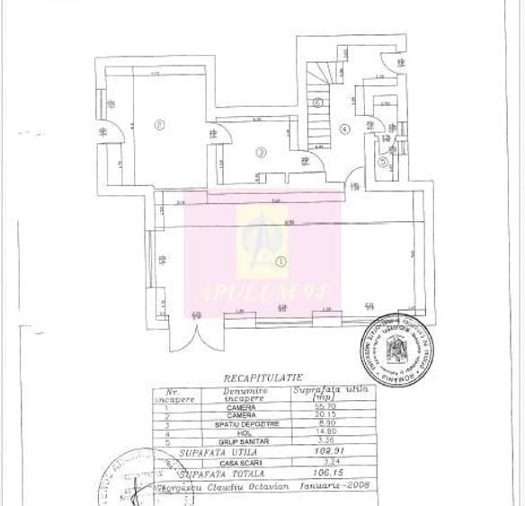 Spațiu comercial, de 105.44999694824 mp, în Basarabia