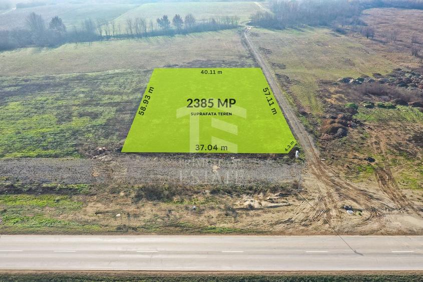 Teren Construcții intravilan de 2385 mp, în Moșnița Nouă