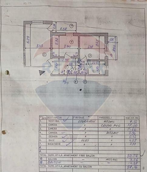 Apartament cu 2 camere decomandat în Aviatorilor