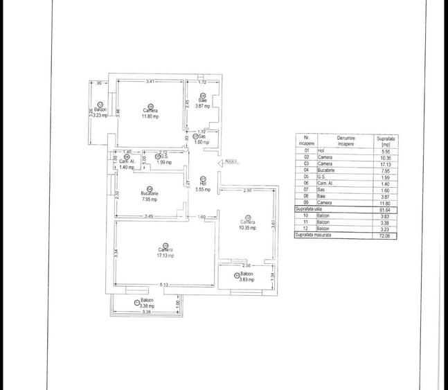 Apartament cu 3 camere, de vanzare, zona Soarelui, Timisoara - 11